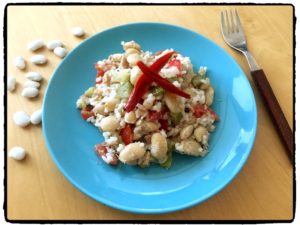 fazuľa, ryža, beans, salad, chilli