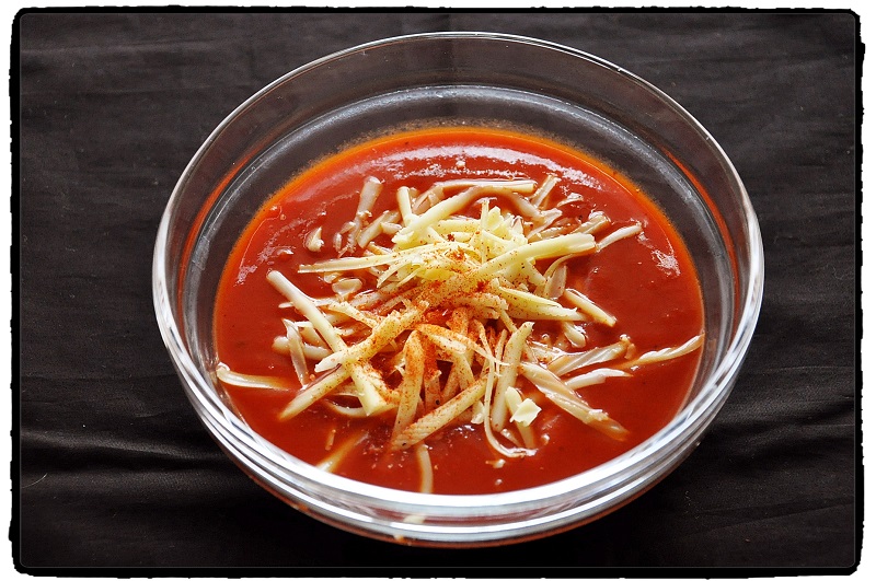 paradajky, polievka, tomato, cayenne, soup, chilli, recept
