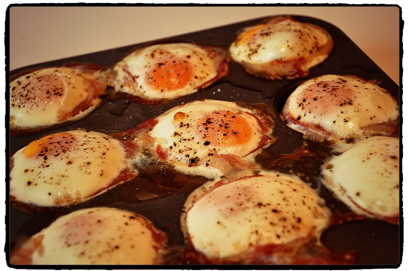 bacon muffins, chilli