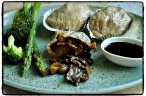 mushrooms, chilli, soy sauce, veganfood